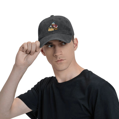 Scrooge Mcduck Picsou save Bitcoin Casual Baseball Cap Summer Donald Duck Trucker Hat Snapback Cap Female Male Y2K Baseball Caps