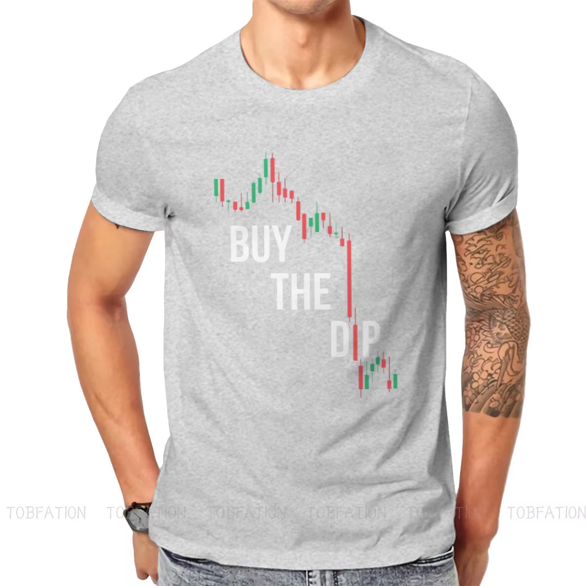 Buy the Dip BTFD Bitcoin Cryptocurrency Meme T Shirt Vintage Graphic Oversized O-Neck Tshirt Top Sell Harajuku Men'S Streetwear